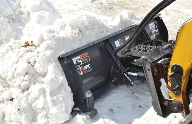 SNOW REMOVAL Snow Blades The 114 Series Snow Blade is available in either hydraulic or manual angle. For Skid Steers, Compact Tool Carriers, and Compact Utility Loaders.