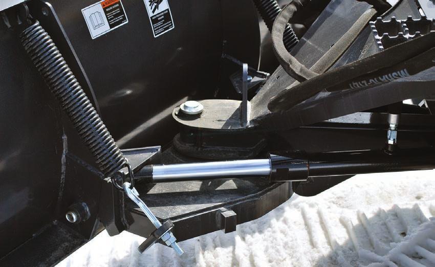 Replaceable wear edge (optional rubber edge) Adjustable skid shoes Spring-loaded trip mechanism The 136 Series has a cutting edge trip system that allows operator to glide over manholes and curb