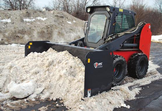 Ideal for waste water, manure, feed lot and food cleanup. Optional Pull Back Kit draws back snow from buildings, fences and confined areas.