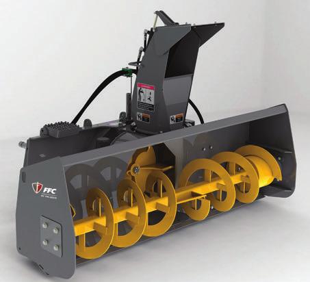 Snow Blowers FFC Snow Blowers, by Paladin feature a two-stage hydraulic blower that throws snow up to 45 ft.