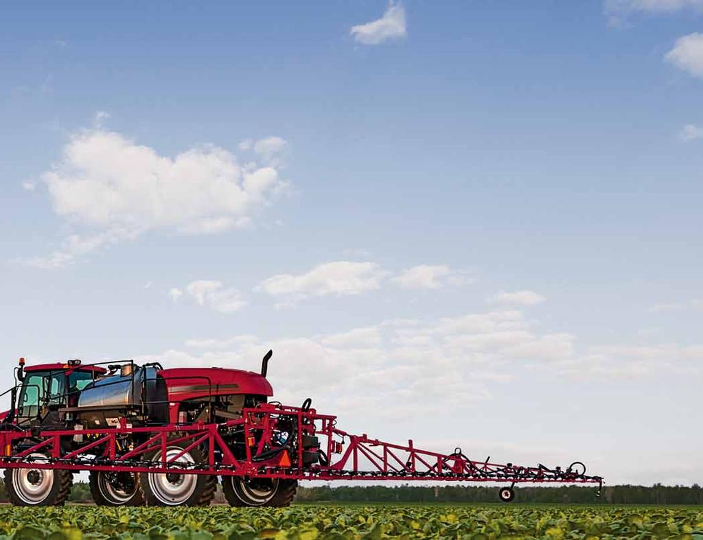 AUTOFOLD PLUS The AutoFold Plus boom fold/unfold feature is part of the Case IH 36.5 m spray boom package.