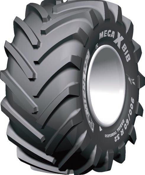 HARVESTERS MICHELIN MEGAXBIB 83 83 EXCELLENT VALUE FOR HARVESTERS AND HEAVY EQUIPMENT LOAD CAPACITY ENDURANCE + 46%* COMFORT SERENITY Innovative construction Ability to withstand heavy loads