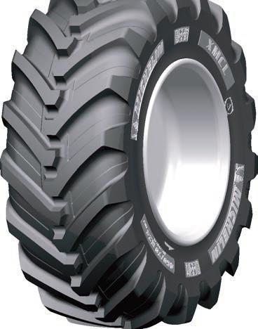 COMPACT LINE MICHELIN XMCL Radial construction 125 exceptionally resistant to cuts and excellent traction even in wet and difficult conditions Steel braced radial construction Easy and precise