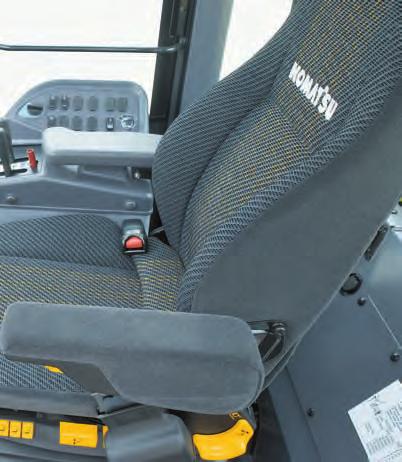 W HEEL L OADER Comfortable Operation Fingertip Work Equipment Control Levers with Large Arm Rest New PPC control levers are used for the work equipment.