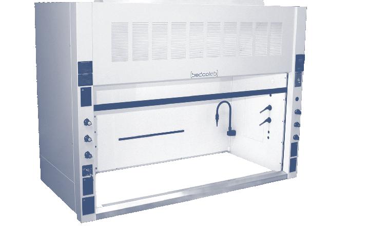 Fume hood construction details 1 9 2 10 3 11 13 4 14 5 15 6 16 17 7 12 18 8 Features 1 Fluescent light fixture with interi sealed glass offering a safe and bright wking area (100 foot candles) 2