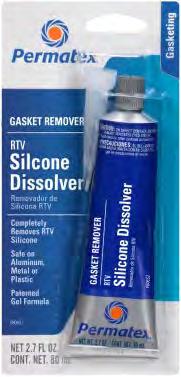 Dressings, and residual gasket material. 80645 4 oz. Power Can with brush-tip nozzle, stand-up carded 6 * Can be used in all 50 states. Permatex RTV Silicone Dissolver OEM approved.
