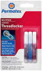 Threadlocker Gels Permatex High Strength Threadlocker Red Gel OEM specified.