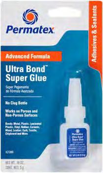 Adhesives Introduction Super Glues and Instant Adhesives From the world leader in cyanoacrylate, or super glue, technology comes a complete line of adhesives designed to cover the vast majority of