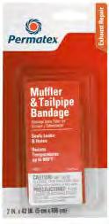 Specialized Maintenance & Repair Exhaust System Repair Permatex Muffler & Tailpipe Bandage Epoxy-impregnated fiberglass bandage chemically welds mufflers and tailpipes.