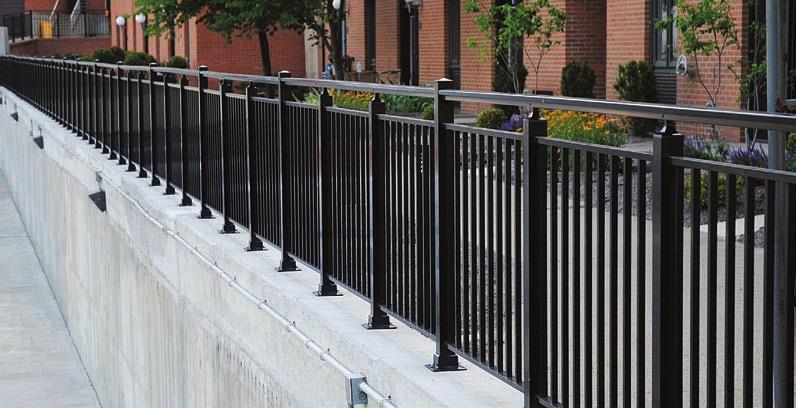 00 Railing (Style A) with and Superior Aluminum Square Panel