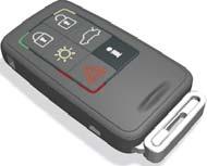 REMOTE CONTROL KEY WITH PCC* PERSONAL CAR COMMUNICATOR PCC* 1 Green light: The car is locked. 2 Yellow light: The car is unlocked. 3 Red light: The alarm has been triggered.