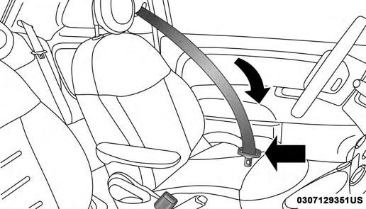 SAFETY 115 WARNING! (Continued) loose parts. Damaged parts must be replaced immediately. Do not disassemble or modify the seat belt system. Seat belt assemblies must be replaced after a collision.