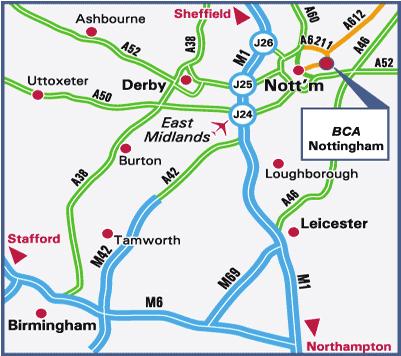 HOW TO GET TO BCA NOTTINGHAM Auction Centre, 2 Teal Close, Victoria Business Park, Netherfield, Nottingham NG4 2PE.