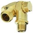 BRASS DOUBLE SWIVEL Adjusts 360 1/4" FPT hose drop connection cap, tip and screen BRASS SINGLE