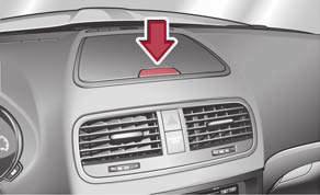 95 Storage compartment: Using cooling system Opening the air inlet when the air conditioning system is on causes fresh or interior air to flow into the storage compartment.