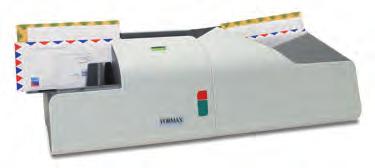 TABBiNg SYStEMS Formax Tabbing Systems include the FD 260, which uses crash tab technology to apply postal tabs to folded mail pieces.