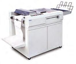 FD 160 Tabletop Booklet Maker Sheet Capacity: Sheet Size: Speed: Staples and folds up to 12 sheets of 20# bond, for 48-page booklets 10.25-18.5 L x 7.75-11.