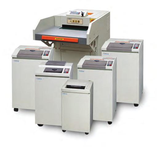 COMMERciAL-GRADE SHREDDERS Formax offers a complete line of