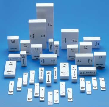 Cera Block Individual Gauge Blocks made of ceramics Each gauge block is supplied with a factory certificate of inspection.