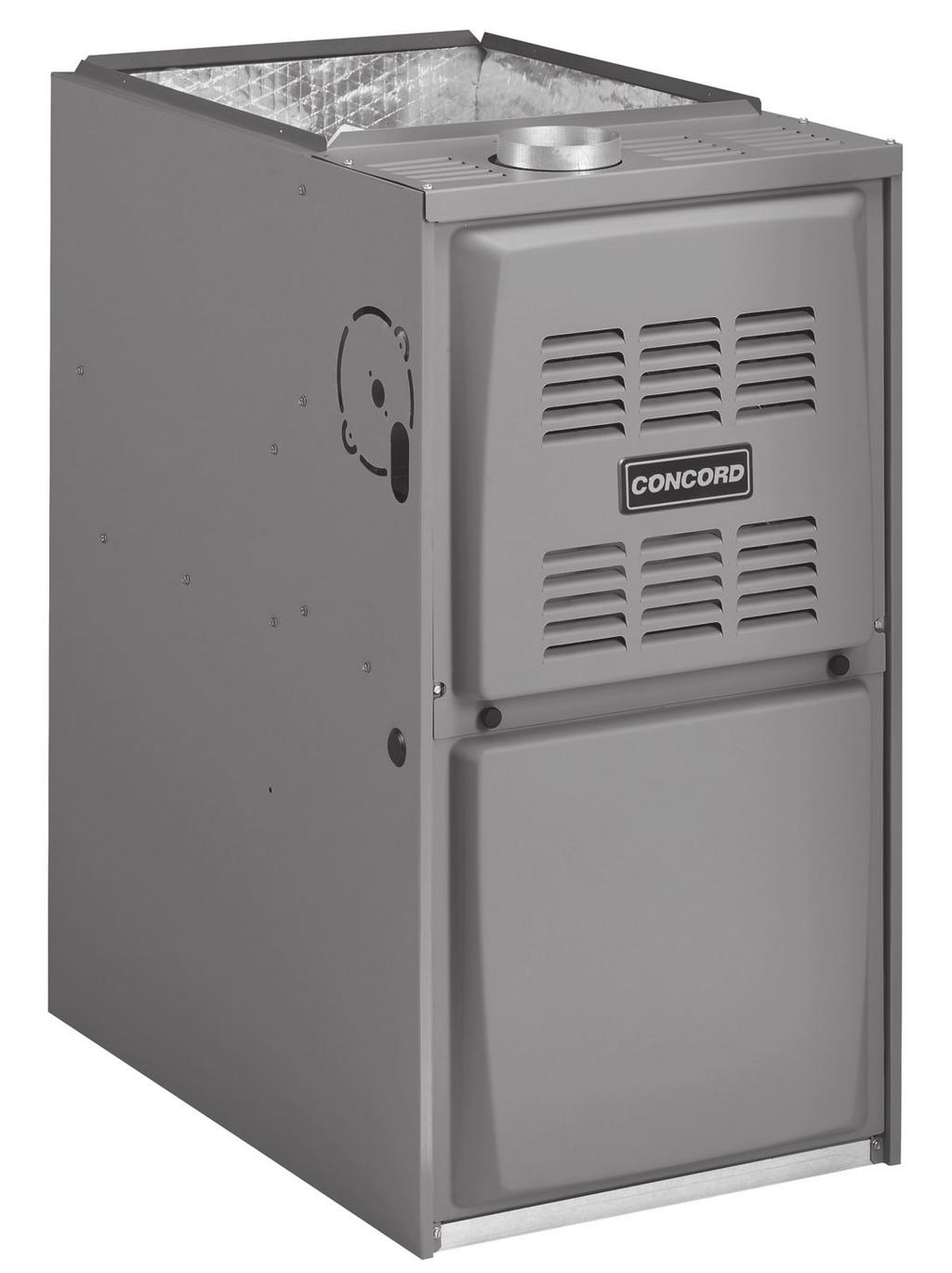 80% Gas Furnace Single Stage - High Efficiency (Constant Torque) Motor 80G1-E Features and Benefits Form No.