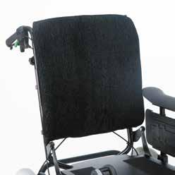 Can be fitted with cover or backrest cushions.