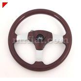 .. Luisi Sirio steering wheel in mahogany wood with chromed silver spokes. Diameter 13.4" or... Subaru Horn Button Shelby Mustang 65 66 OEM.