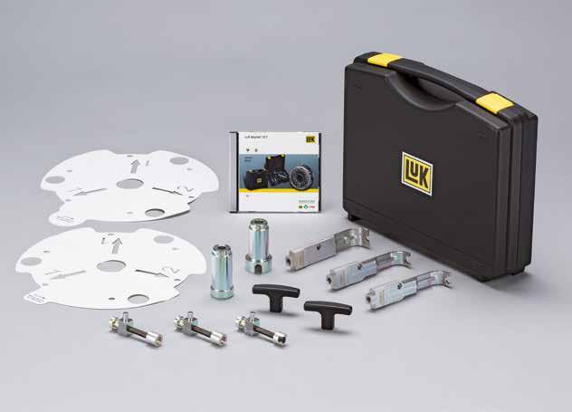 3.2 Ford tool kit This tool kit (part no. 400 0427 10) contains all tools that are required to carry out professional repairs on a dry double clutch on Ford vehicles with 1.6-litre and 2.