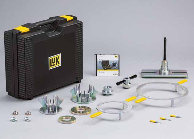 3 Description and scope of delivery for LuK special tools 3.3 Reset tool kit New double clutches for Ford vehicles with a DPS6 transmission are in principle fitted with a transport fastener.
