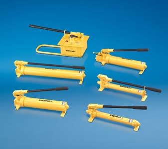 P-, Steel Hand Pumps Shown from top to bottom: P-462, P-84, P-801, P-77, P-80, P-39 The Solution for Tough Jobs Two Speed Pumps Recommended for applications where cylinder plunger must advance