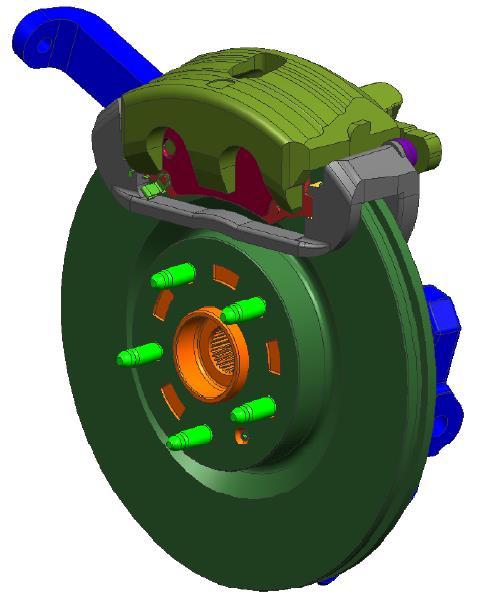 (Anti-lock Braking System) Pedal, Master cylinder, Booster,
