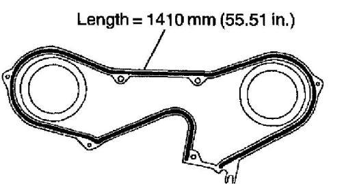 Check that the timing belt cover gasket has no cracks or peeling, etc. If the gasket has cracks or peeling, etc.