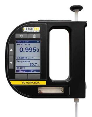 SG-Series Digital Hydrometers SG-Ultra Max Digital Hydrometer/Density Meter Product Overview The SG-Ultra Max measures the density and density-related values of your sample within seconds.