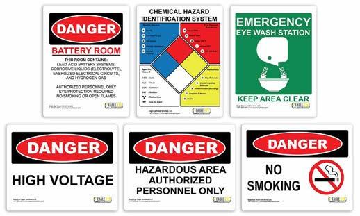 BA-Series Battery Accessories Battery Room Signage Common Applications: Battery Rooms, Hazardous Areas, Areas Where Smoking is Prohibited Why Battery Room Signage?