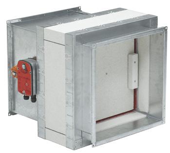 Quick facts Fire resistance class /S Sizes from 200 x 200 mm to 1200 x 1000 mm Prefitted safety actuator 24V or 230V Available in MagiCAD CE-marked building product according to 15650:2010 Use Damper