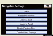 Navigation System (if equipped) Register home STEP 1 Press the MENU button on the Remote Touch. Please refer to P.
