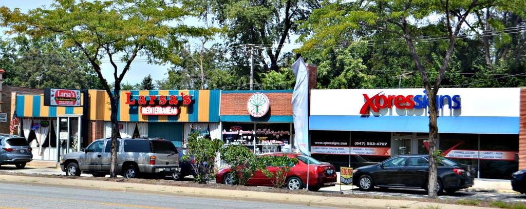 FOR SALE DEMPSTER STREET RETAIL CENTER Property Highlights Single-story, commercial building located on highlytrafficked Dempster Street 7,547 +/- SF building 11,800 +/- SF land site Currently