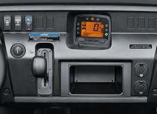 The centre pocket is large enough to accomodate the accessory audio system. Two drink holders are built into the bodywork of the front dashboard.