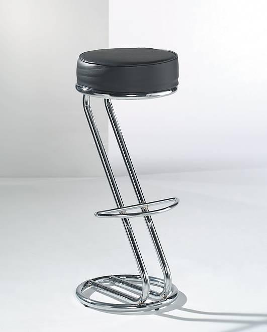 Bar stools: zeta Frame Aluminium, Cushion black