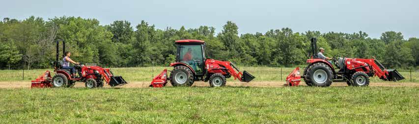 We bale hay, create food plots, smooth out arenas, grade our