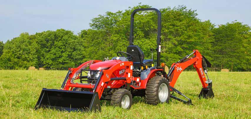 RK24H TRACTOR SUB-COMPACT The RK24H is at the top of our subcompact tractor line, with the power to do the work of larger tractors.