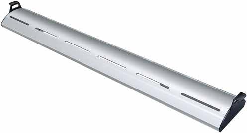 The sleek, curved design is patented and the LED lighting delivers significant savings with lower energy consumption and greater reliability.