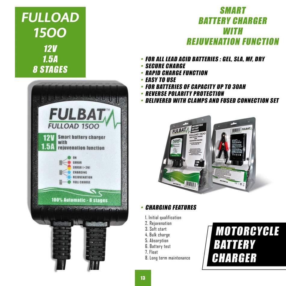 SMART BATTERY CRABBER WITH BEJUf/ENATION FUNCTION FOR ALL LEAD ACID BATTERIES: GEL, SLA, MF, DRY SECURE CHARGE RAPID CHARGE FUNCTION EASY TO USE FOR BATTERIES OF CAPACITY UP TO 30AH REVERSE POLARITY