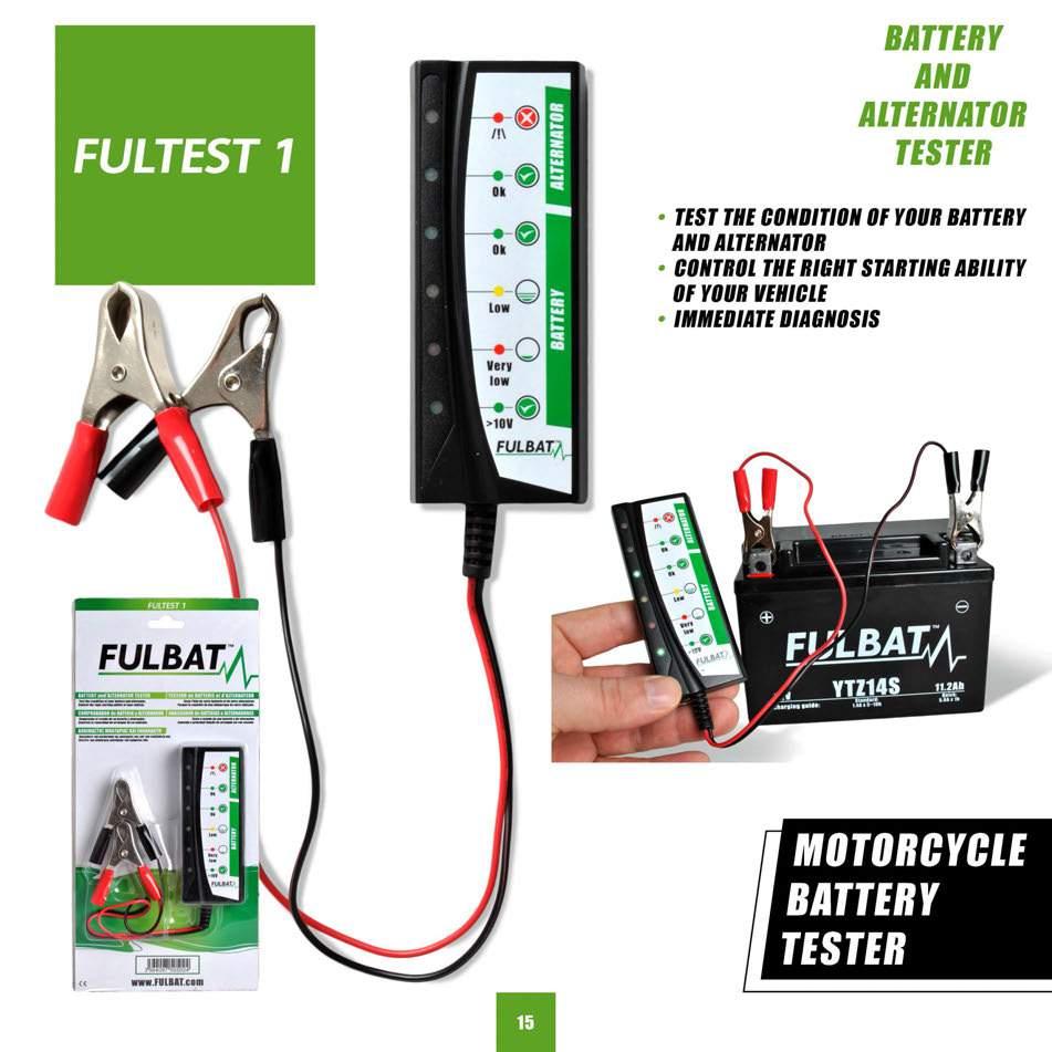 BATTERY AND ALTERNATOR TESTER TEST THE CONDITION OF YOUR BATTERY AND ALTERNATOR CONTROL THE RIGHT STARTING ABILITY OF YOUR