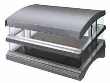 Glo-Ray Heated Glass Merchandisers Hatco's Glo-Ray Heated Glass Merchandisers are perfect for holding hot wrapped or boxed foods on a buffet line or customer serving areas and feature a curved top
