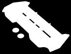 #60304W 60304W 1/8 Off-Road Buggy Wing (White) #60304B 60304B 1/8 Off-Road Buggy Wing (Black) #60305