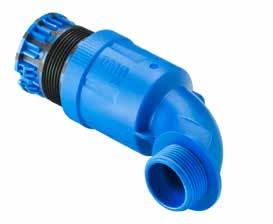 NON-METALLIC CABLE PROTECTION SOLUTIONS 21 Type JKBH Connector, 90 curved elbow Made of FDA compliant material Features Easy push-in assembly for maximum installation reliability Corrosion-free