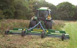 with 1000PTO Like a flail mower but requires 25% less power Jungle Buster 11046381/82 Designed for heavy duty brush and scrub cutting, this