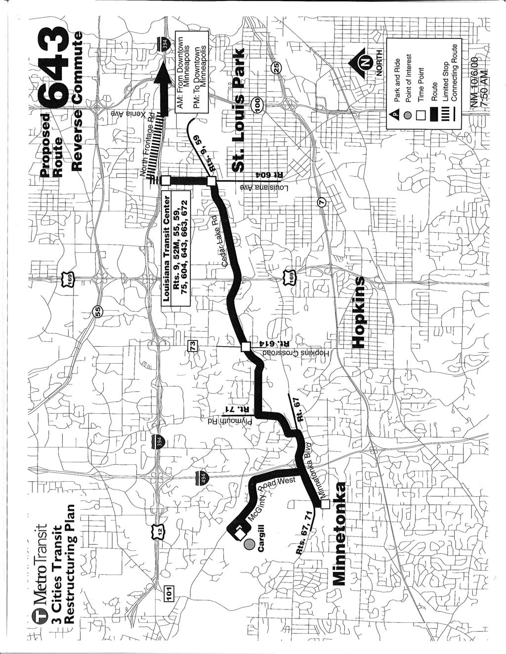 ~ jj' MetroTransit --i- 3 Cities Transit t Restructuring Plan ~ '3 J Park
