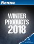 WINTER PRODUCTS. Look for Vendible Products!
