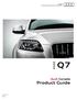 Audi Canada. Product Guide. Audi Canada. Audi Q7